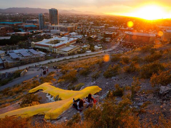 Sunset over Campus