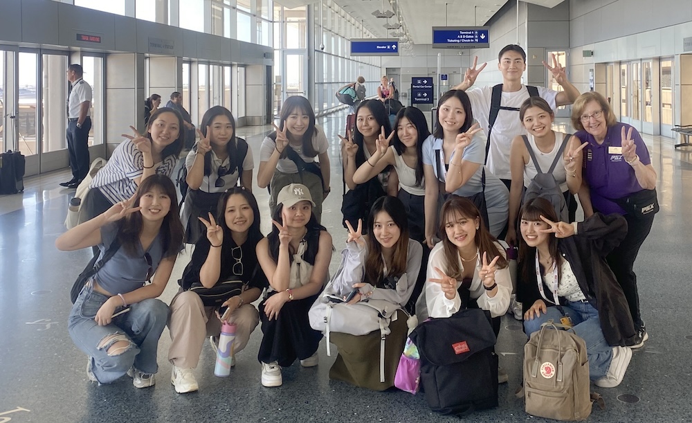 J.F. Oberlin University students at 2023 Orientation at Sky Harbor